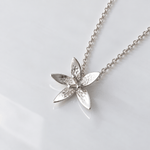 Martina Hamilton Star Flower | Sterling Silver Bell Chain Pendant Small