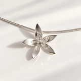 Martina Hamilton Star Flower | Sterling Silver Pendant Medium