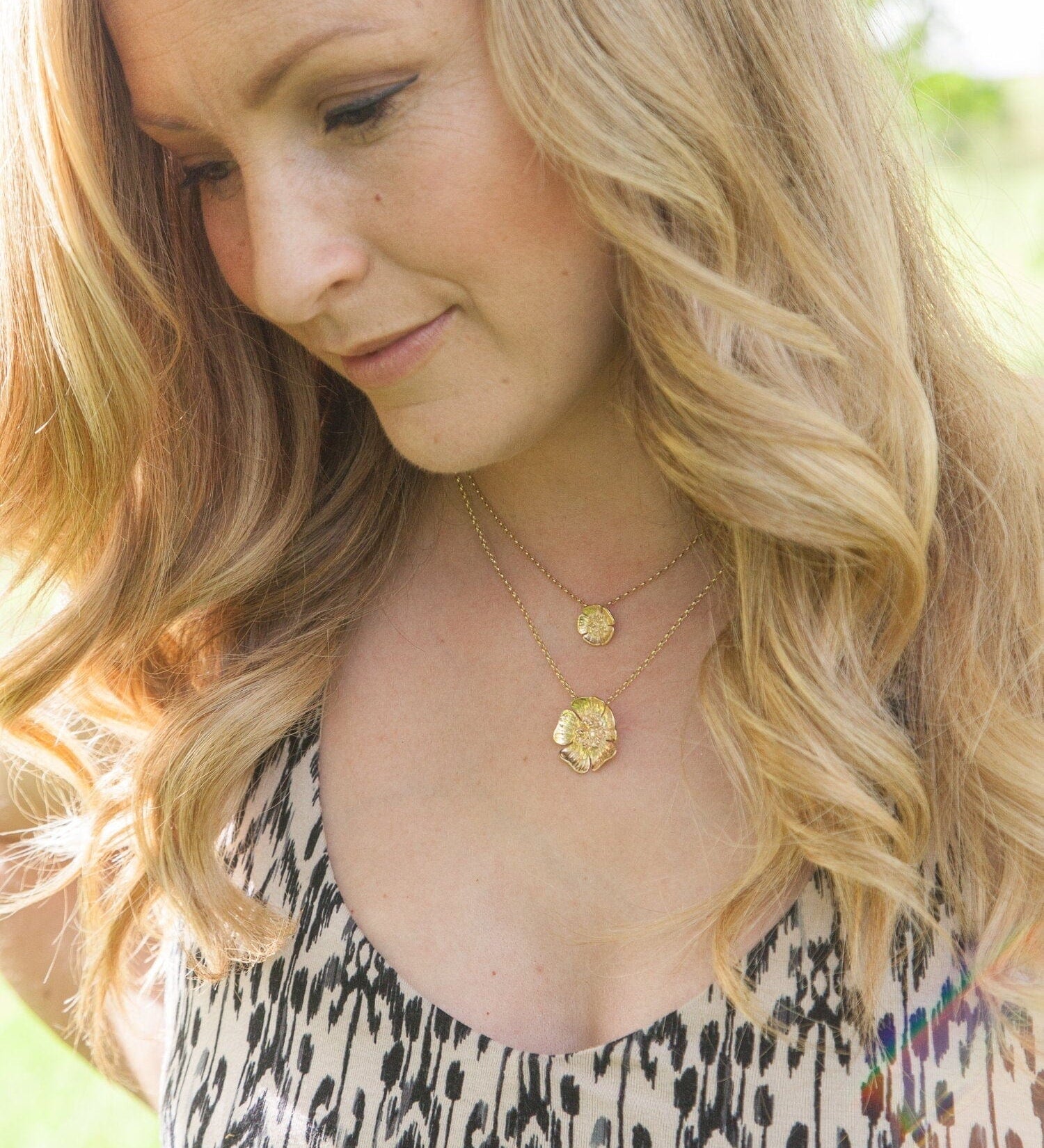 Martina Hamilton Wild Irish Rose | 9ct Solid Gold Pendant Large