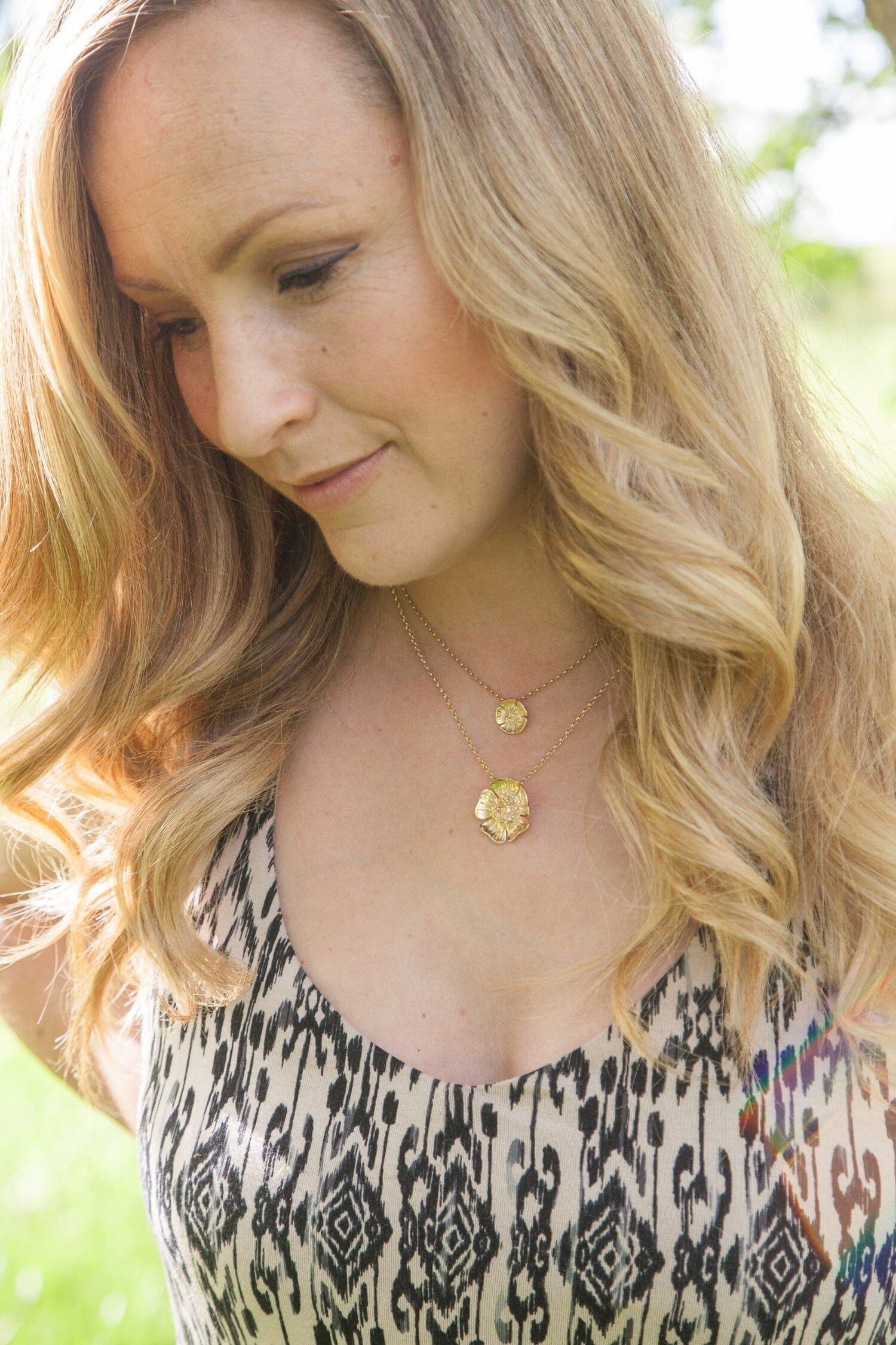Martina Hamilton Wild Irish Rose | 9ct Solid Gold Pendant Large