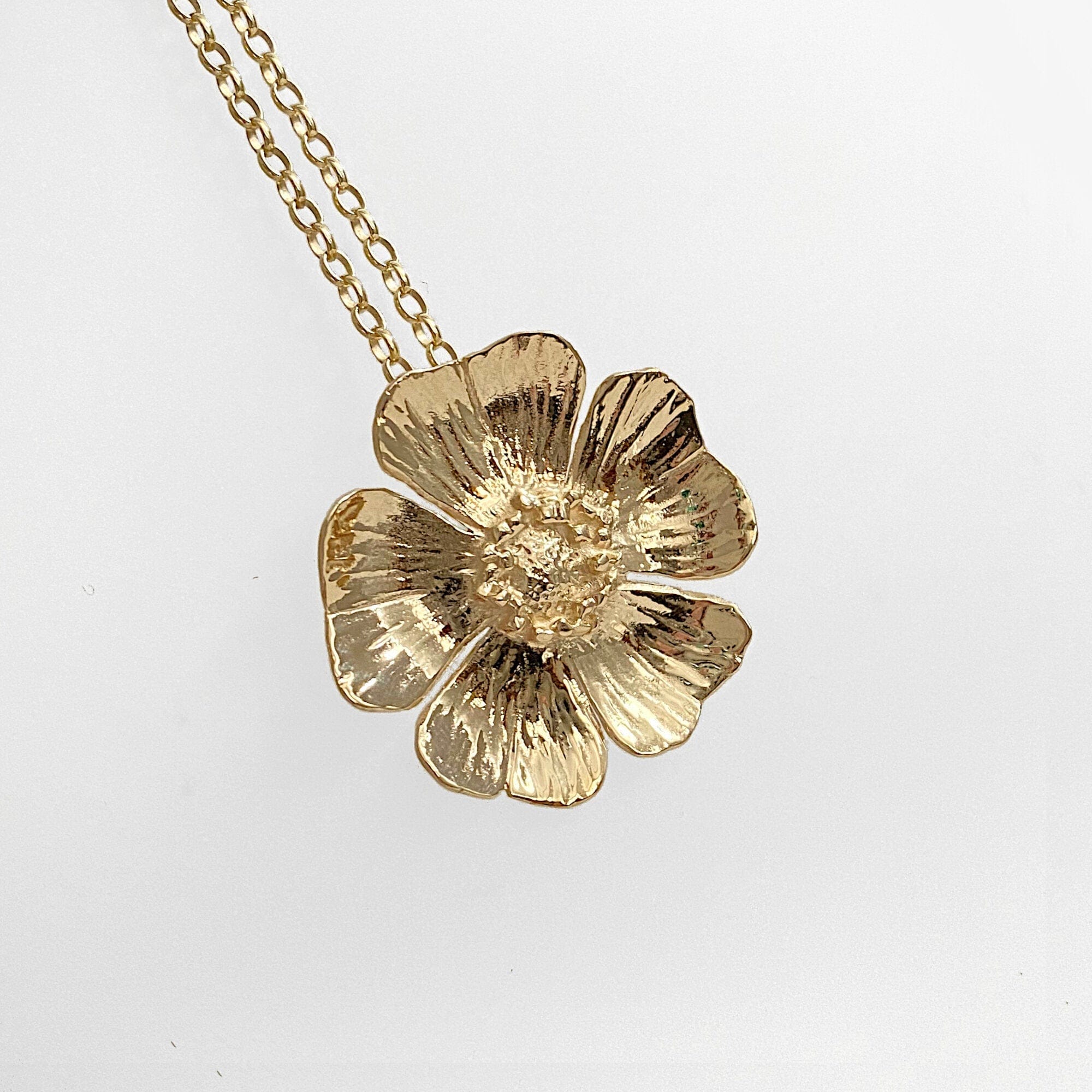 Martina Hamilton Wild Irish Rose | 9ct Solid Gold Pendant Large