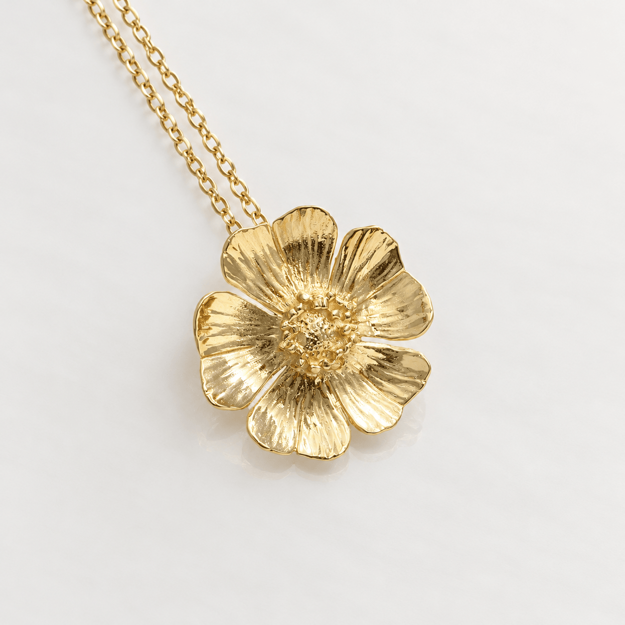 Martina Hamilton Wild Irish Rose | 9ct Solid Gold Pendant Large