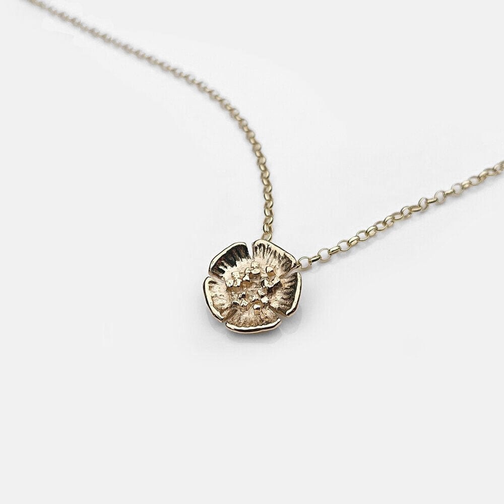 Martina Hamilton Wild Irish Rose | 9ct Solid Gold Pendant Medium