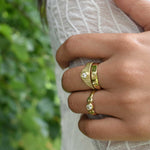 Martina Hamilton Chamfer | Solid Gold Band Ring