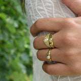 Martina Hamilton Chamfer | Solid Gold Band Ring
