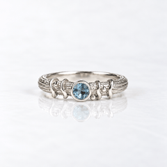 Martina Hamilton Droplet | Sterling Silver and Semi Precious Stone Ring