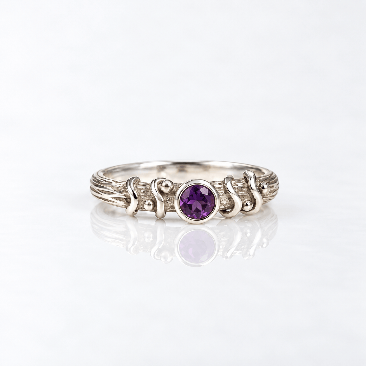 Martina Hamilton Droplet | Sterling Silver and Semi Precious Stone Ring