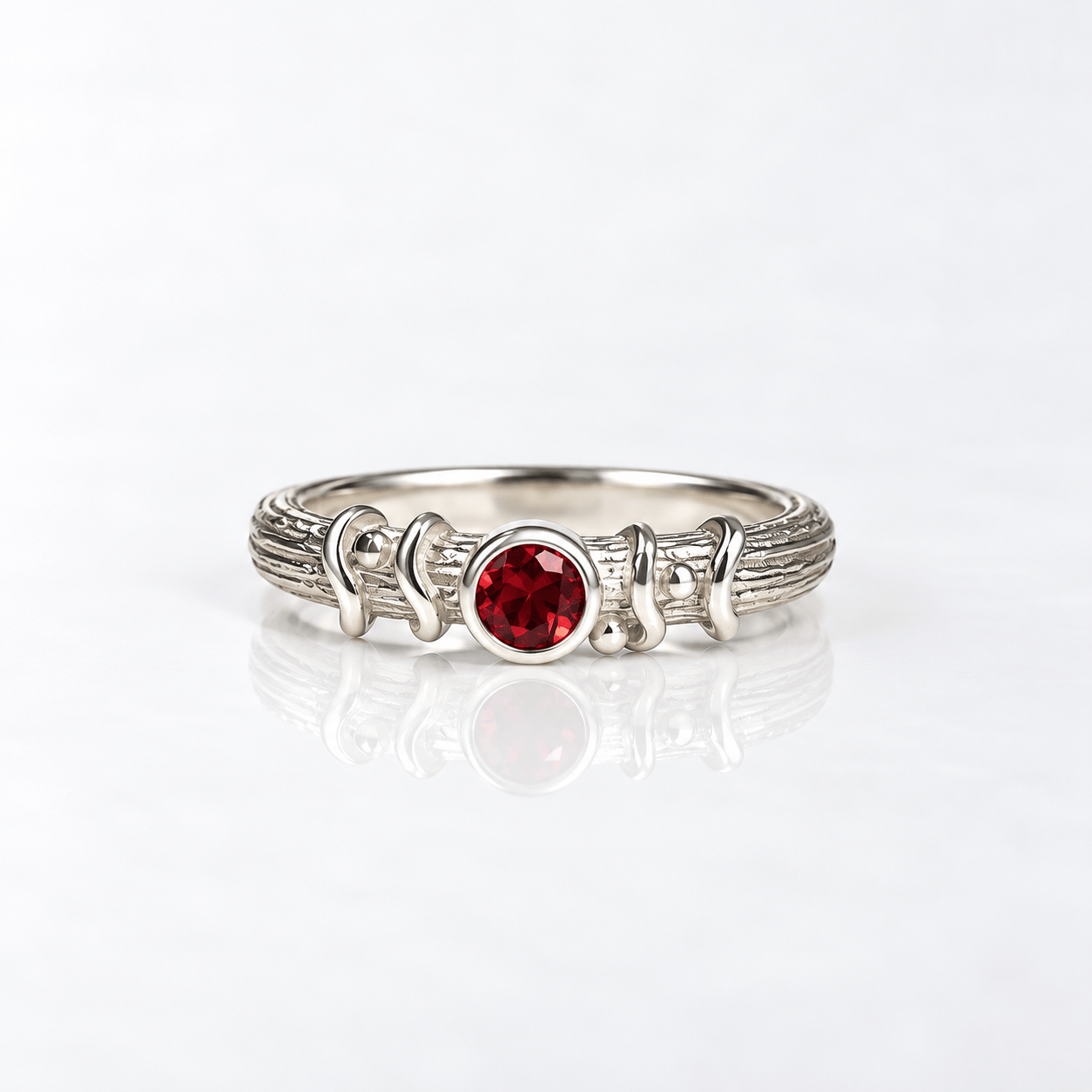 Martina Hamilton Droplet | Sterling Silver and Semi Precious Stone Ring