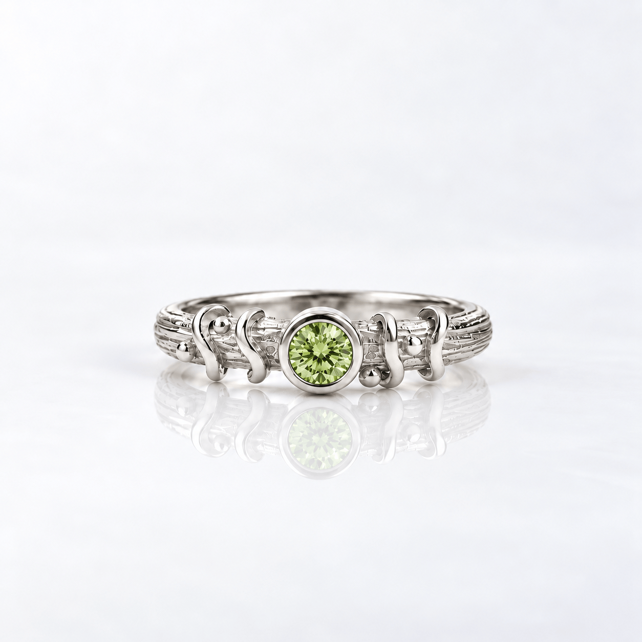Martina Hamilton Droplet | Sterling Silver and Semi Precious Stone Ring