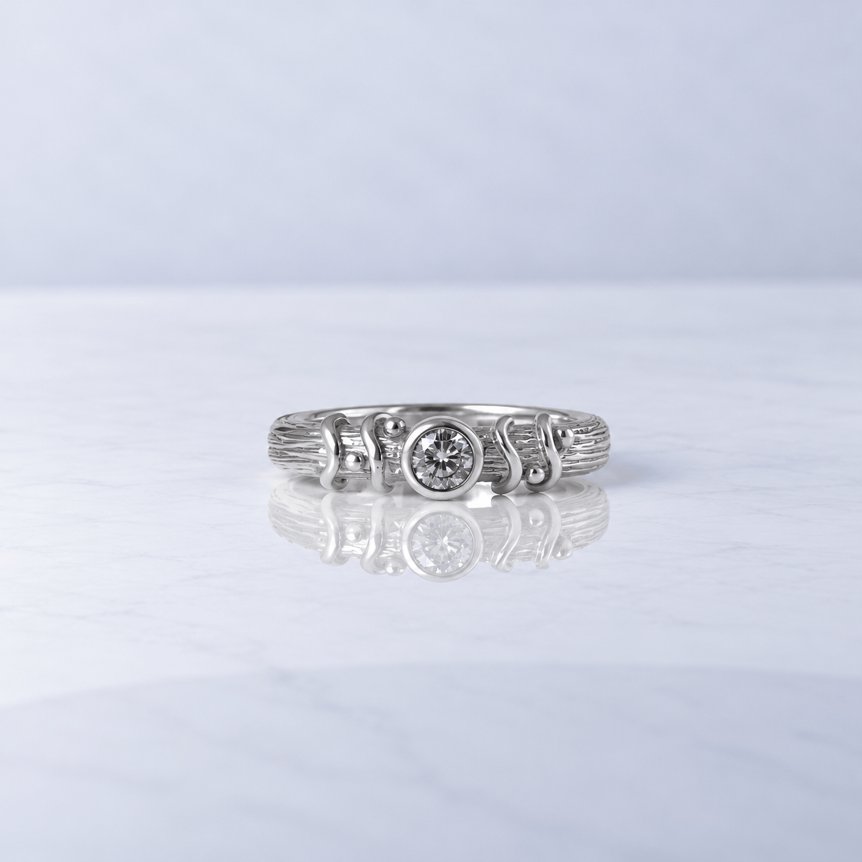 Martina Hamilton Droplet | Sterling Silver and Semi Precious Stone Ring