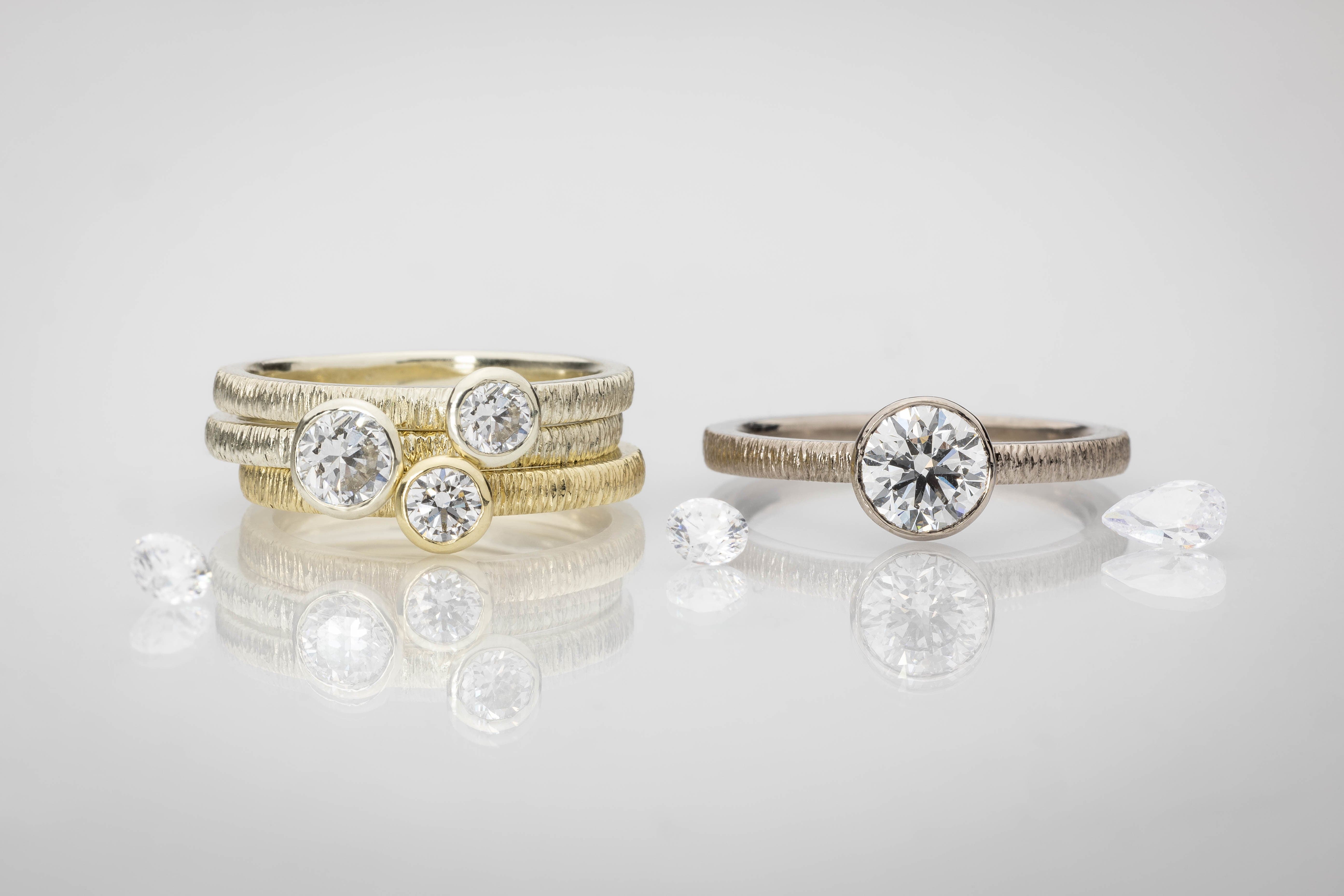 Martina Hamilton Ériu | 4mm Lab Diamond Solid Gold Ring