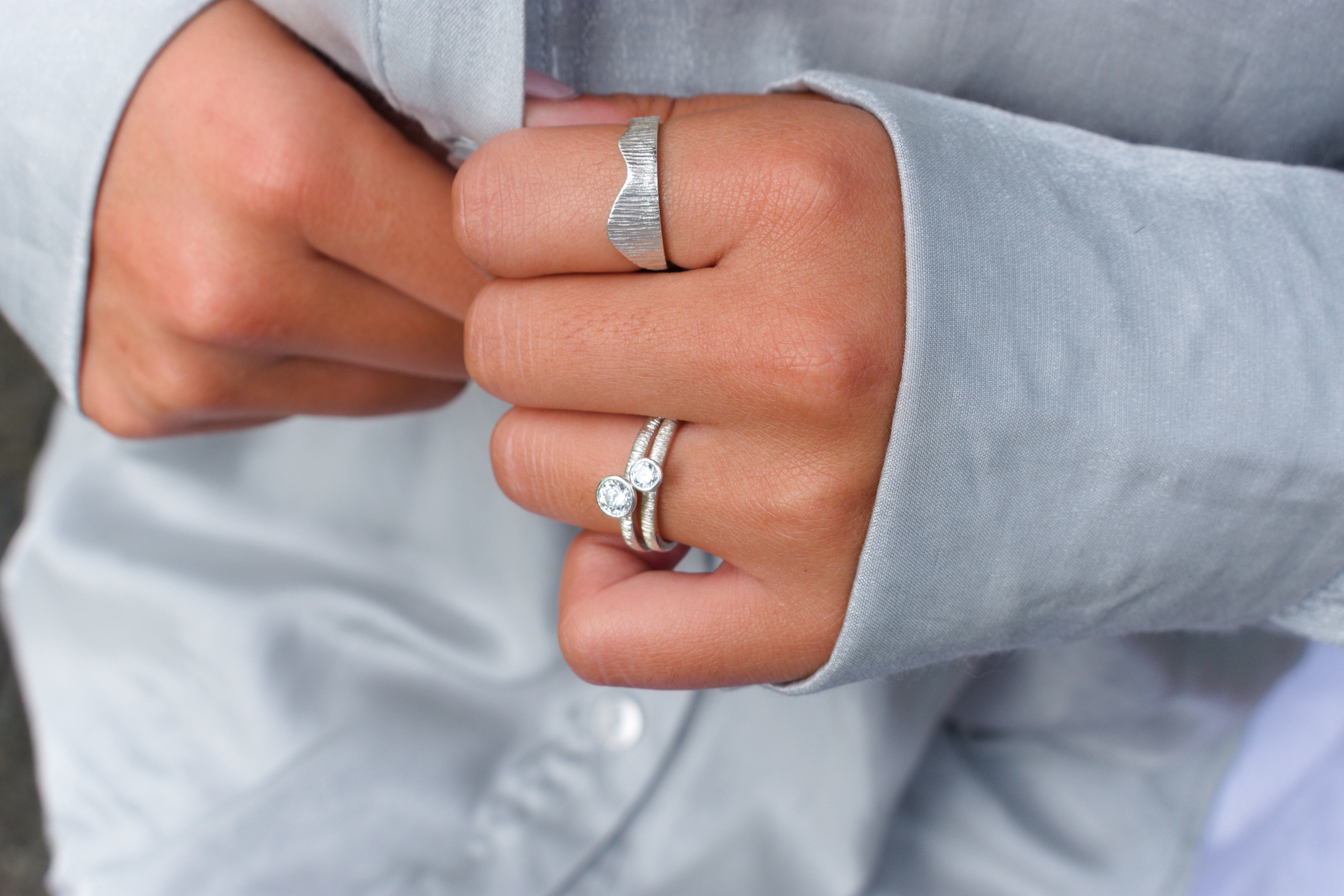 Martina Hamilton Ériu | 4mm Lab Diamond Solid Gold Ring