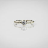 Martina Hamilton Ériu | 5mm Lab Diamond Solid Gold Ring