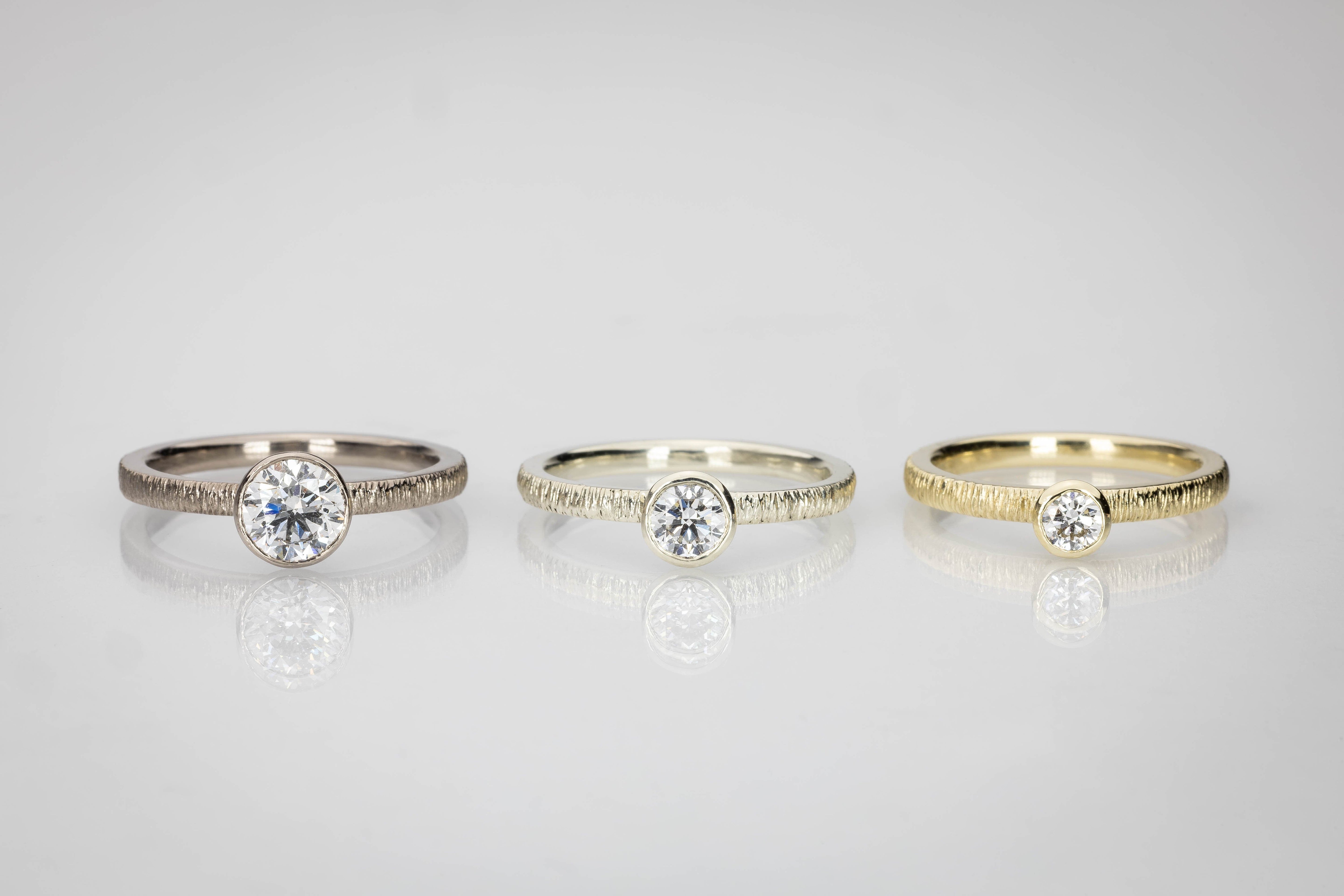 Martina Hamilton Ériu | 6mm Lab Diamond Solid Gold Ring