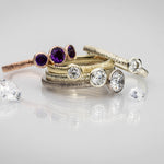 Martina Hamilton Ériu | Triple Gemstone Solid Gold Ring