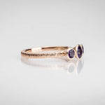 Martina Hamilton Ériu | Triple Gemstone Solid Gold Ring