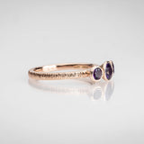Martina Hamilton Ériu | Triple Gemstone Solid Gold Ring