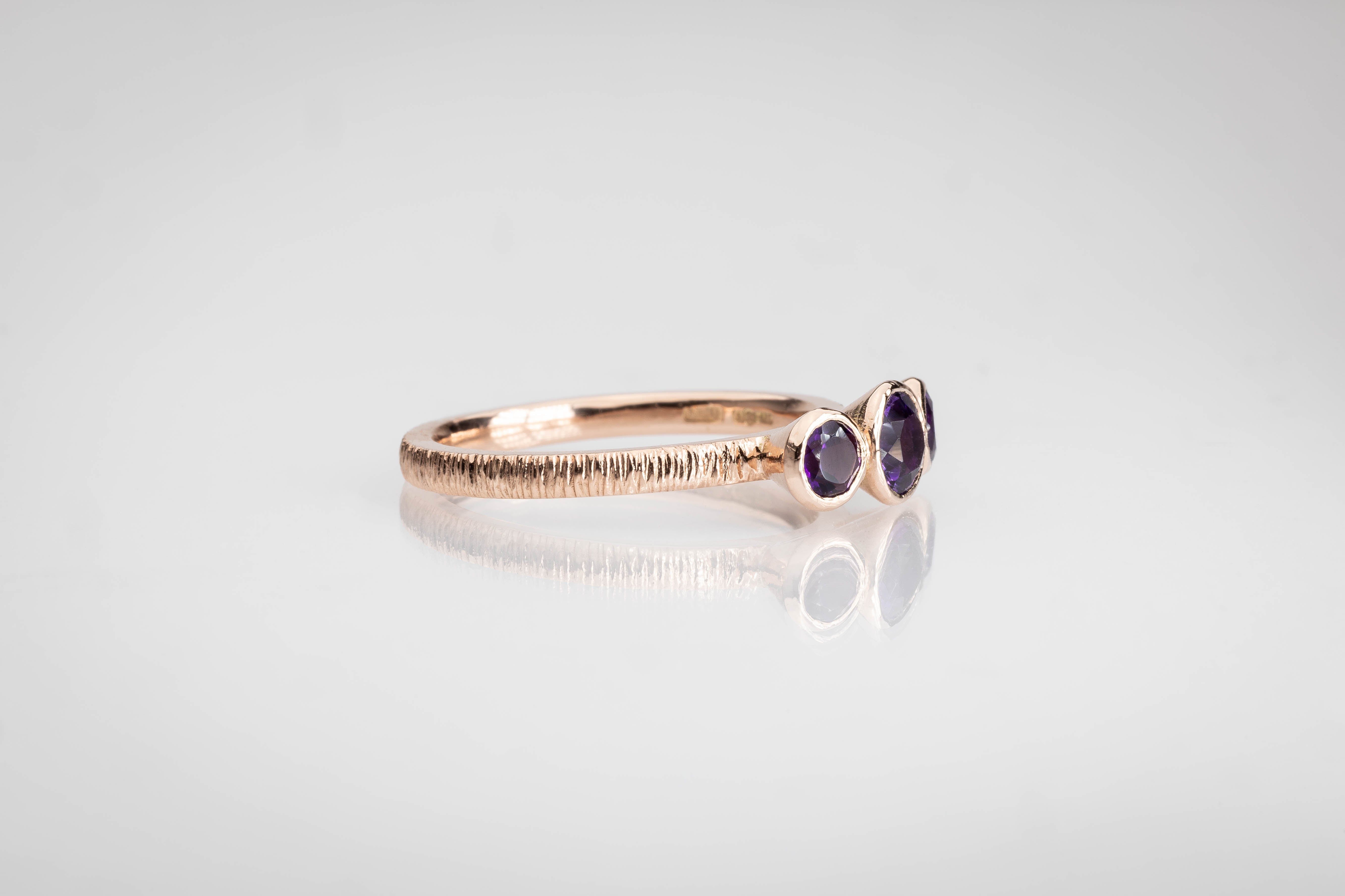 Martina Hamilton Ériu | Triple Gemstone Solid Gold Ring