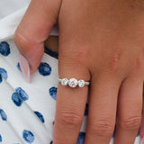 Martina Hamilton Ériu | Triple Gemstone Solid Gold Ring