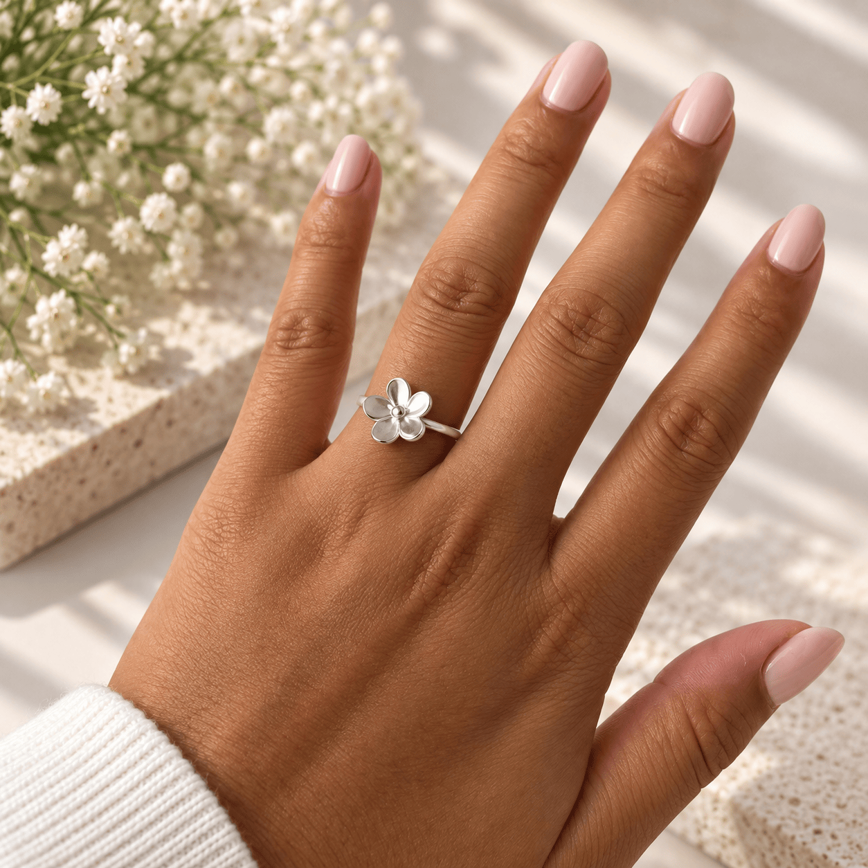 Martina Hamilton Forget me Not | Silver Flower Ring