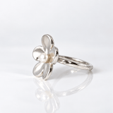 Martina Hamilton Forget Me Not | Silver Ring with Pearl