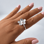 Martina Hamilton Forget Me Not | Silver Ring with Pearl
