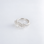 Martina Hamilton Forget Me Not | Sterling Silver Triple Floral Ring