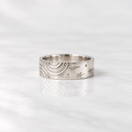 Martina Hamilton J / 10ct White Gold Heaven | Solid Gold 6mm Width Ring