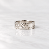 Martina Hamilton J / 10ct White Gold Heaven | Solid Gold 6mm Width Ring