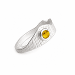 Martina Hamilton J / Yellow Citrine Seashore | Sterling Silver with Semi Precious Gemstone Ring