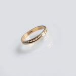 Martina Hamilton M Ogham | Solid Gold Sláinte Good Health Ring 3.4mm Band