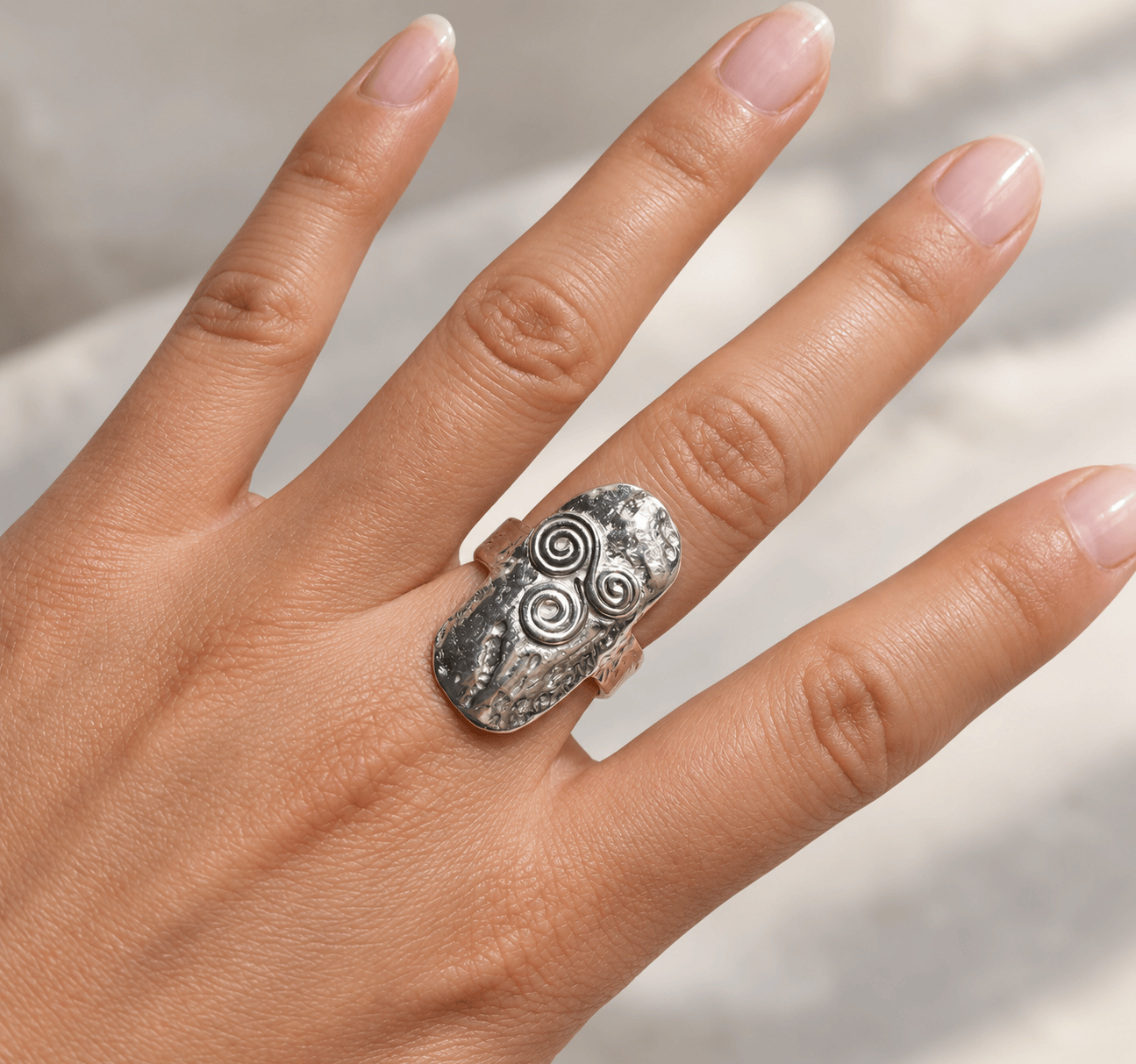 Martina Hamilton Newgrange | Sterling Silver Signet Ring