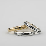 Martina Hamilton Ogham | 9ct Solid Gold Anam Cara Soul Mate Ring