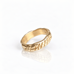 Martina Hamilton Ogham | 9ct Solid Gold Grá Love Ring 5mm Band