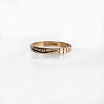 Martina Hamilton Ogham | Solid Gold Sláinte Good Health Ring 3.4mm Band