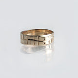 Martina Hamilton Ogham | Solid Gold Sláinte Good Health Ring 6.4mm Band