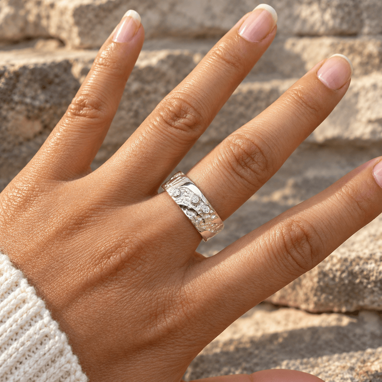 Martina Hamilton Seascape | Sterling Silver Gemstone Ring