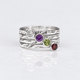 Martina Hamilton Seascape | Sterling Silver with Semi Precious Gemstone Ring