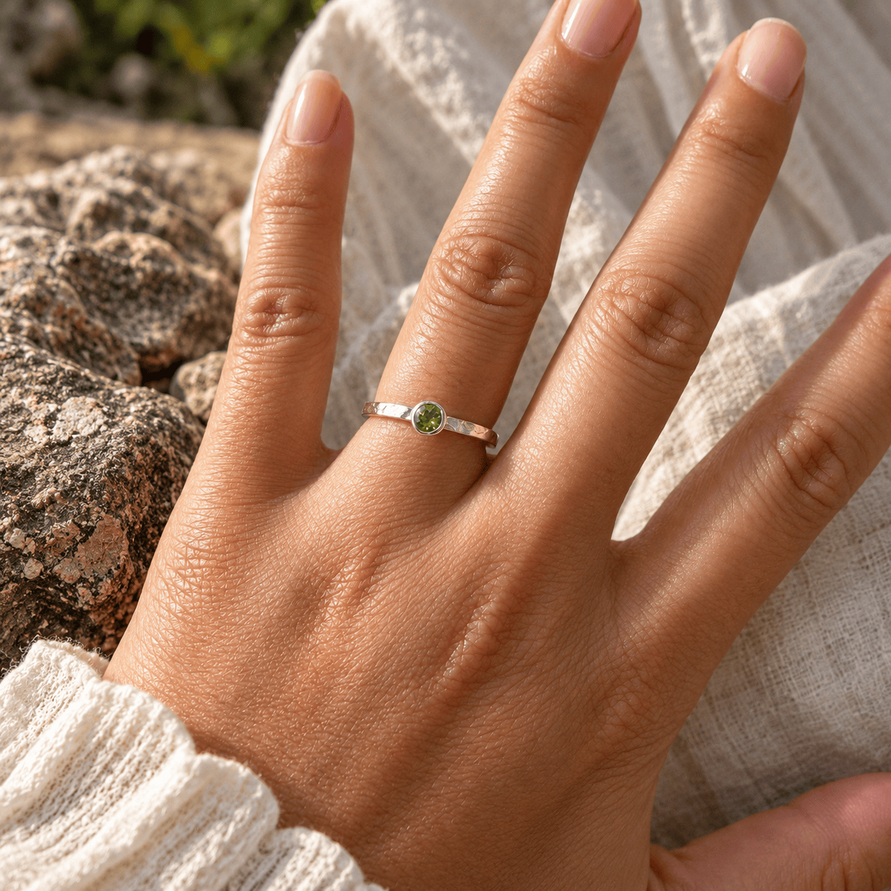 Martina Hamilton Seascape | Sterling Silver with Semi Precious Gemstone Ring