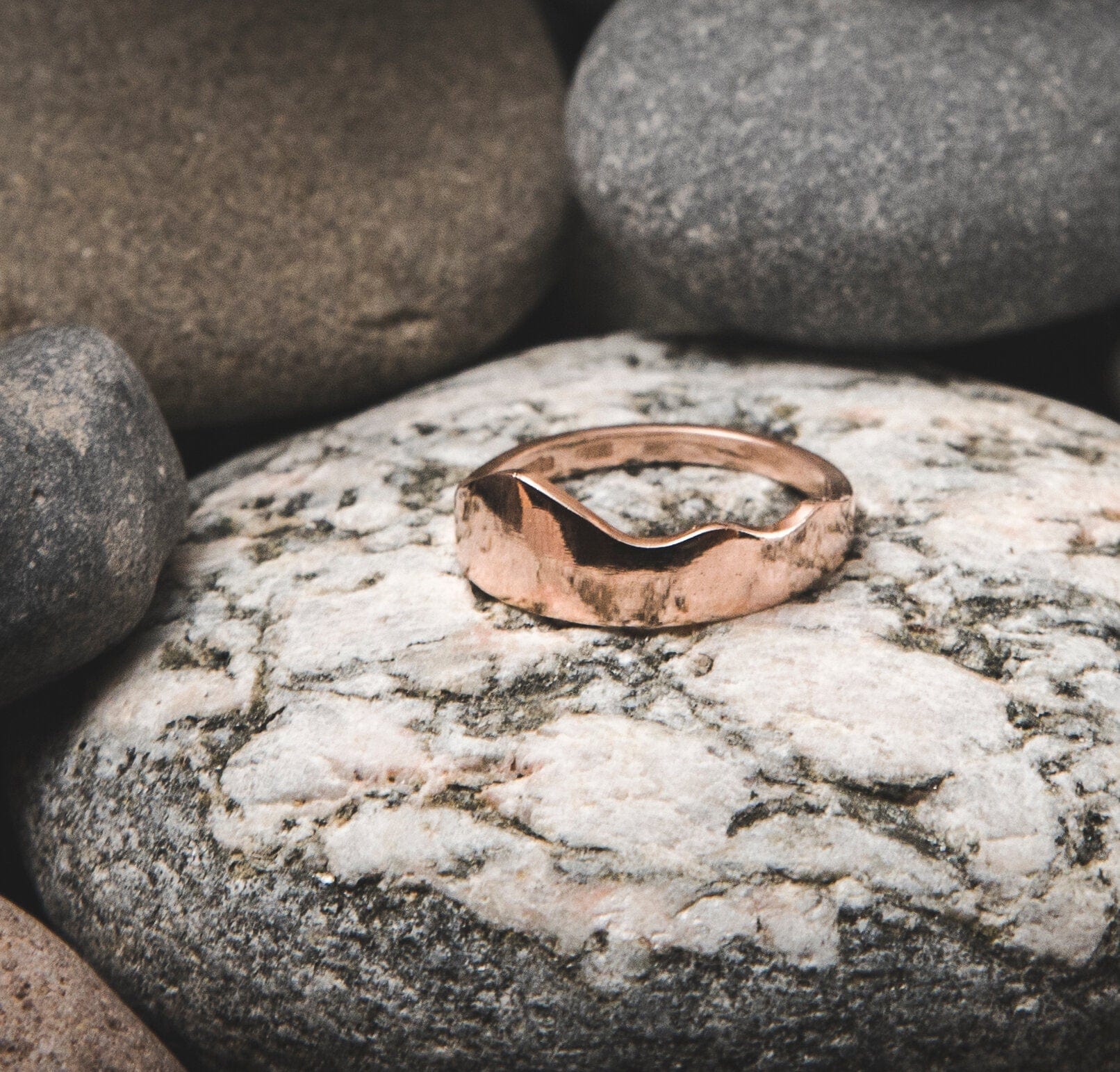 Martina Hamilton Seashore | Solid Gold Smooth Ring