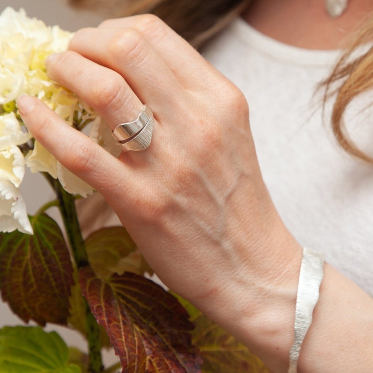 Martina Hamilton Seashore | Sterling Silver Textured Ring