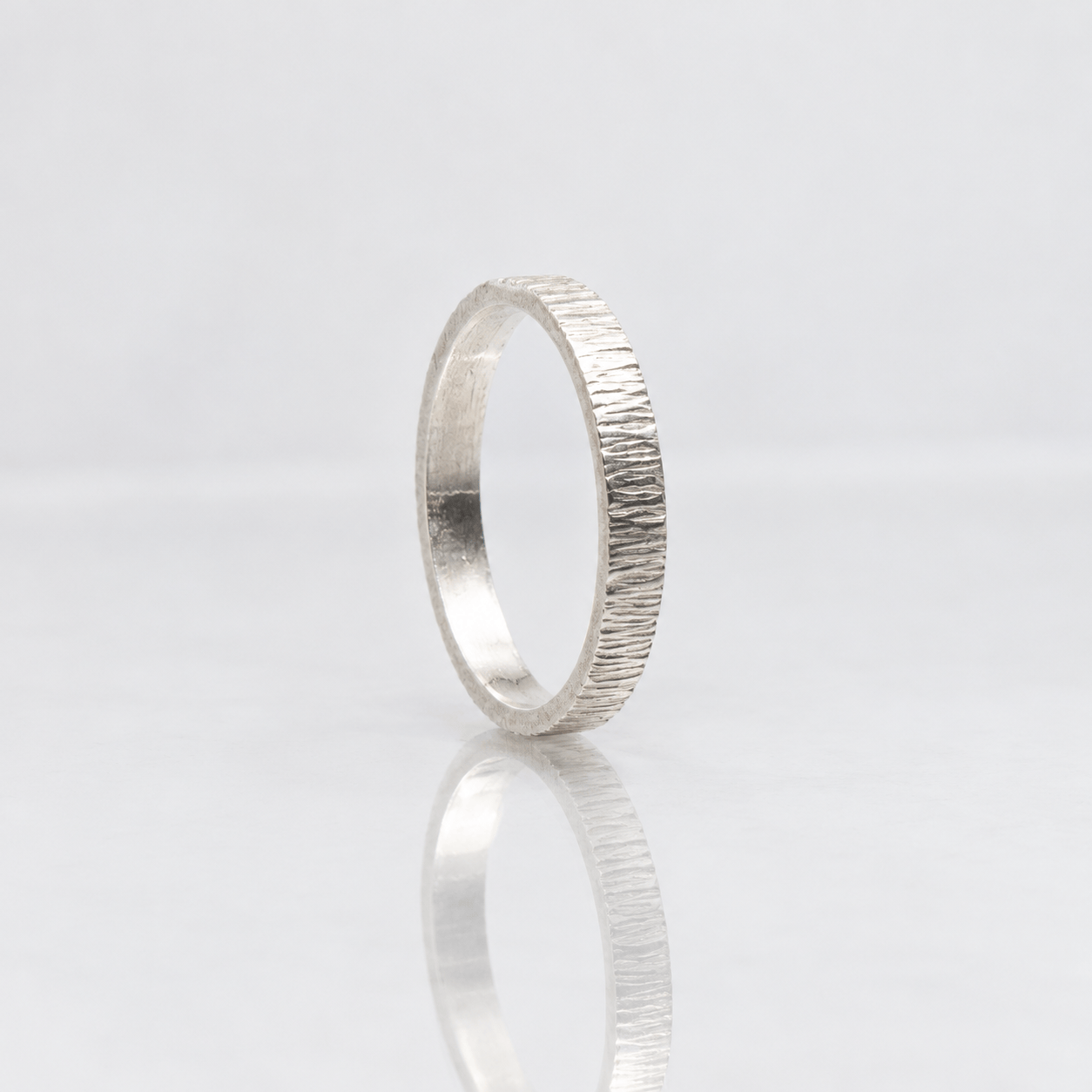 Martina Hamilton Shell | Sterling Silver Textured Band Ring