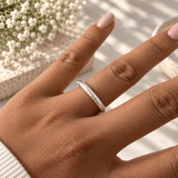 Martina Hamilton Síoda | Sterling Silver Textured Ring