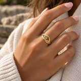 Pearl River | Solid Gold and Semi Precious Gemstone Ring