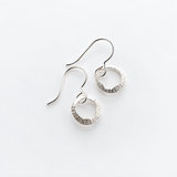 Shell | Sterling Silver Drop Earrings Petite