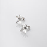 Star Flower | Sterling Silver Stud Earrings Petite